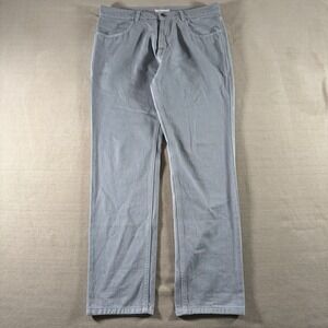 Luca Faloni Jeans Men's 34 Gray Denim Button Fly Tapered Made In Italy